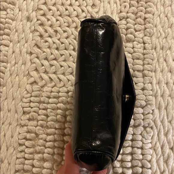 Vintage Patent Leather w/ Snakeskin Clutch / Crossbody - Picture 13 of 15